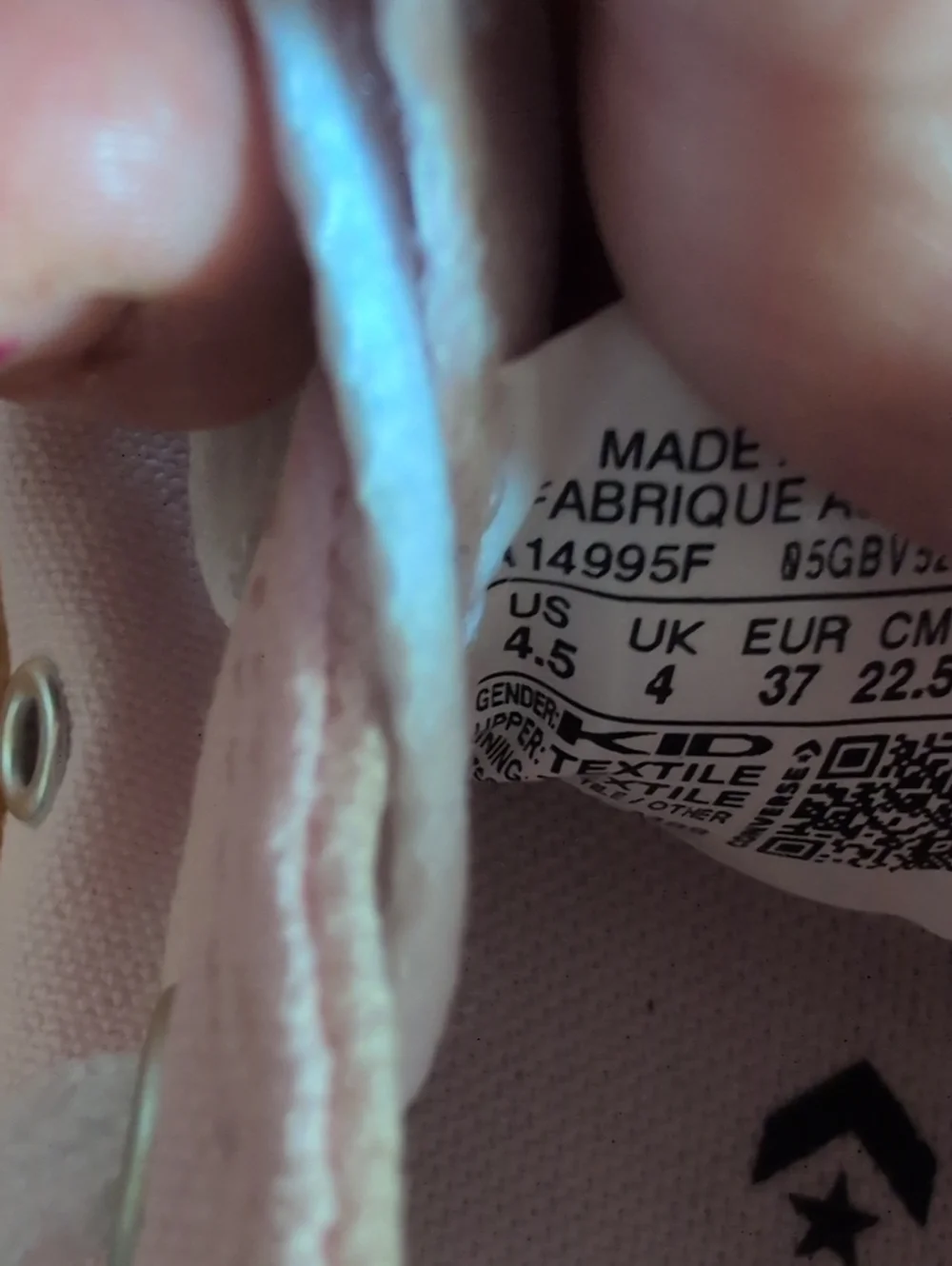 Converse Light Pink Low-Top Canvas Sneakers